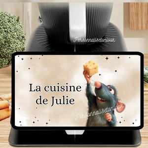 Personalized Thermomix TM7 screen protector, TM7 screen protector, personalized TM7 protective mat, TM7 Ratatouille accessories