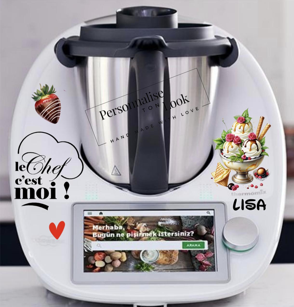 stickers thermomix personnalisé autocollant Thermomix autocollant thermomix tm6 tm5 tm31 autocollant robot cuisine décoration cuisine