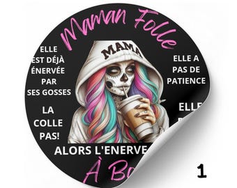 car stickers Crazy Mom on Board humorous car bumper sticker car accessories funny humor sticker
