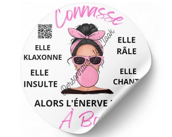 car stickers bitch on board humor brunette woman humorous car bumper sticker car accessories vehicle sticker