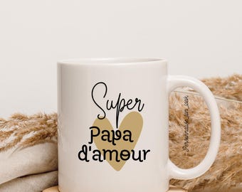 Tazza Super Papà, tazza Papà affettuoso, regalo per la festa del papà, tazza papà, regalo per la festa del papà, papà papà