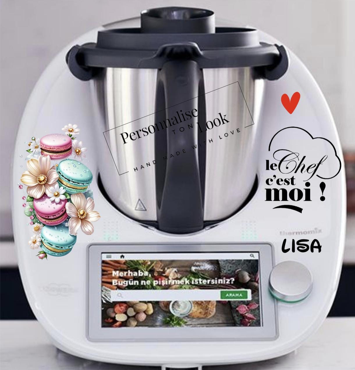 stickers thermomix personnalisé autocollant Thermomix autocollant thermomix tm6 tm5 tm31 autocollant robot cuisine décoration cuisine bimby