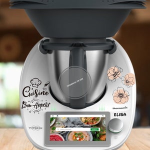 thermomix stickers thermomix flower sticker minimalist sticker robot kitchen cookeo tm6 tm5 tm31 flowers bon appétit