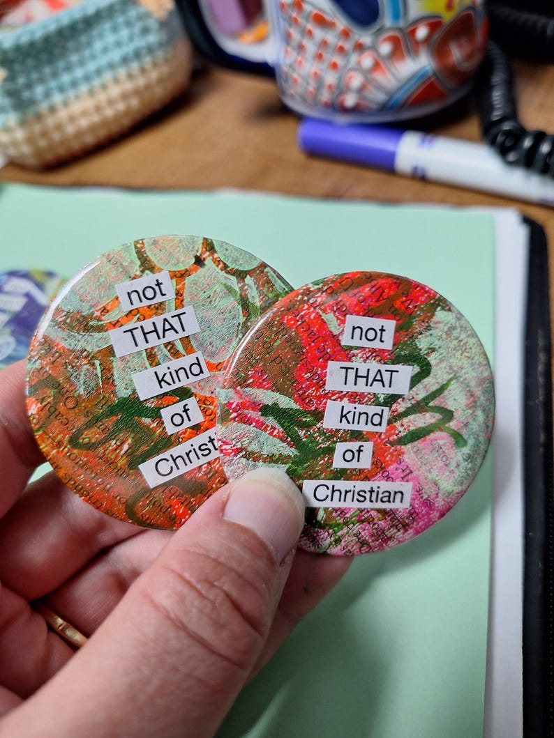 Not Religious Pin Not THAT Kind of Christian Pinback Buttons - Etsy