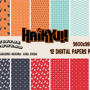 HAIKYUU - patterns - stationery haikyuu anime
