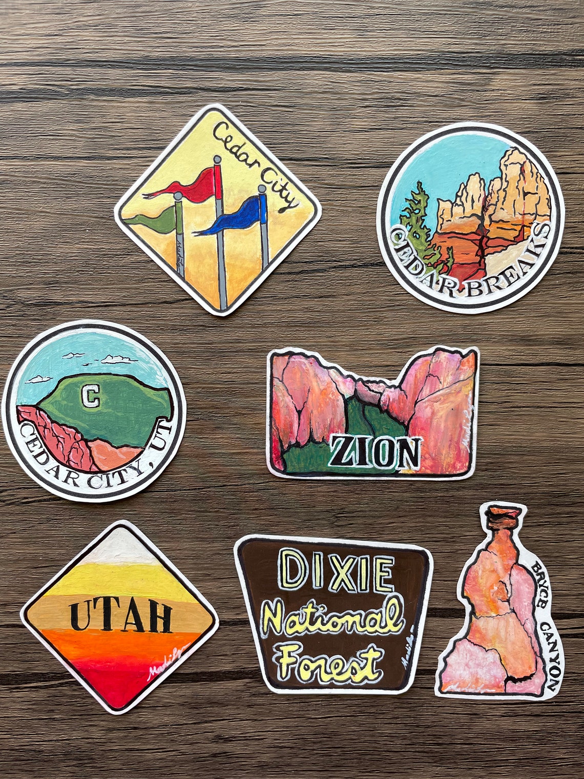 Cedar City UT Sticker Etsy