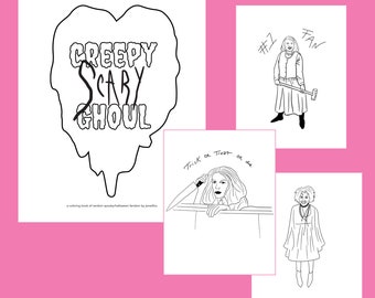 Halloween Coloring Pages from movies and other spooky characters