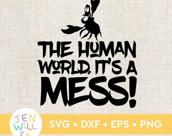 Mermaid SVG Bundle: Crab Clip Art, Under the Sea (Digital Files)