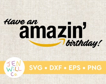 Amazon Birthday SVG: Employee Shopper Gift Card Clipart (Digital Download)