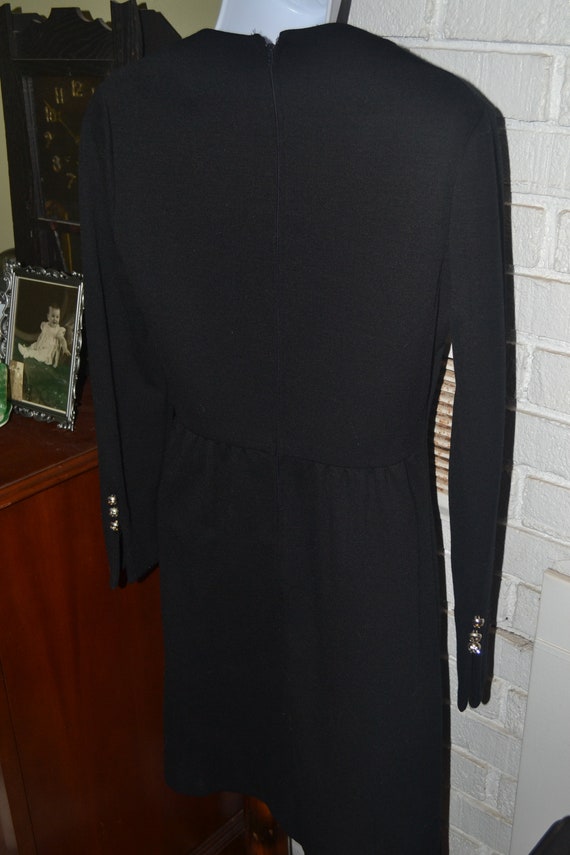 Vintage 1960s David Warren Little Black Dress wit… - image 5