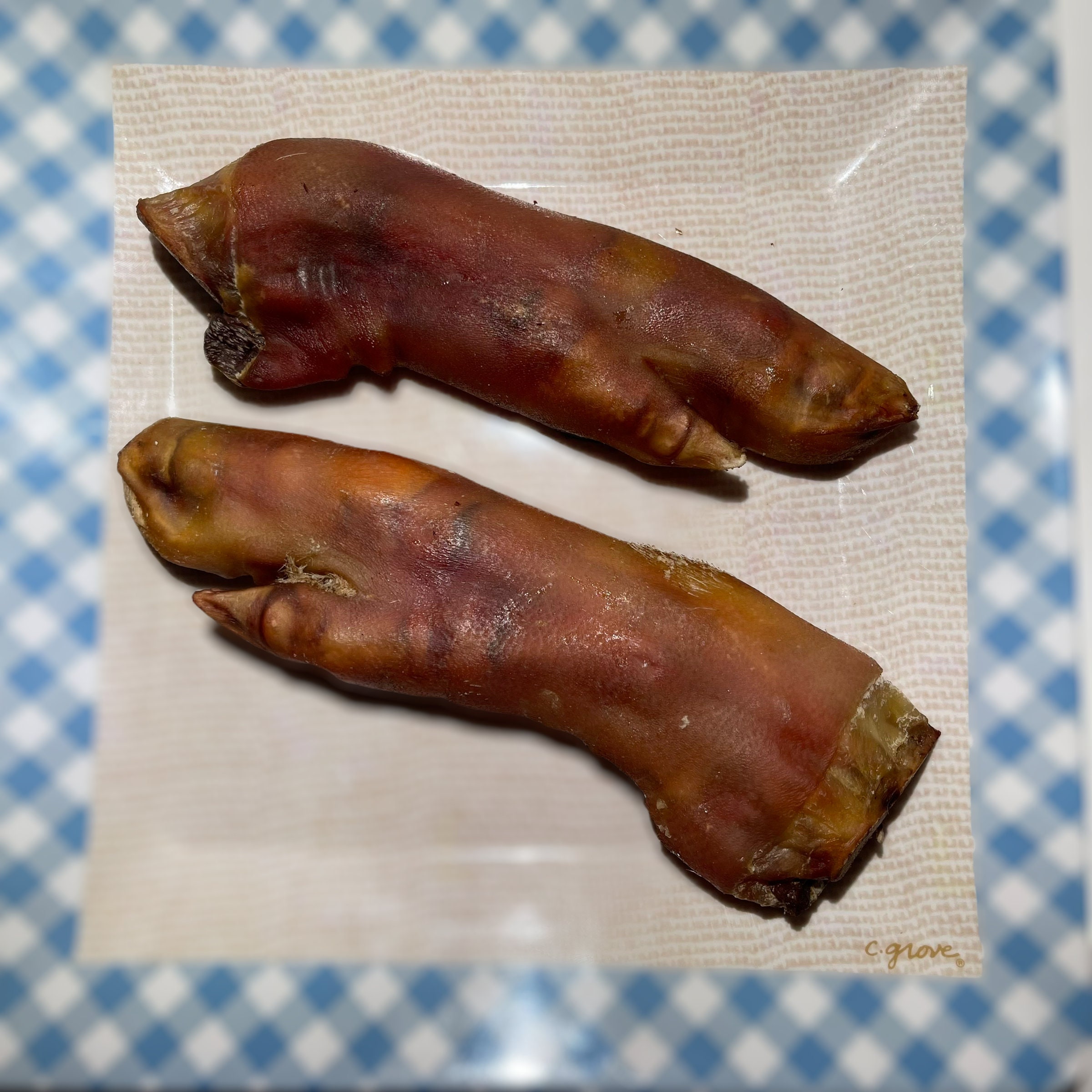 Dehydrated Split Pig Feet / Pig Trotter Dog Treats Etsy
