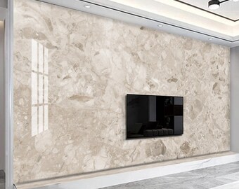 Stone Grey Marble Wallpaper Peel and Stick Wallpaper Self Adhesive Wallpaper Living Room Bedroom Creative Abstract Wallpaper Glossy