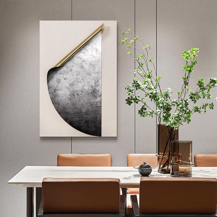 Luxury Modern 3D Wall Decor Minimal 3D Design Wall Decor 3D Metal Wall