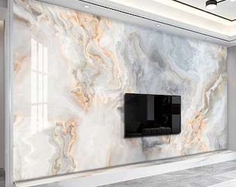 Curly Shady Grey Abstract Marble Wallpaper Peel and Stick Wallpaper Self Adhesive Wallpaper Living Room Bedroom Wall Sticker