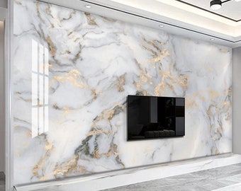 Marble Wallpaper Luxury TV Background Wallpaper Peel and Stick Wallpaper Self Adhesive Wallpaper Living Room Bedroom Wall Sticker