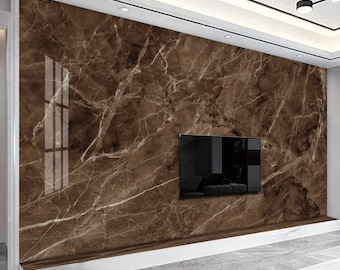 Brown Marble Wallpaper Peel and Stick Wallpaper Self Adhesive Wallpaper Living Room Bedroom Wall Sticker Brown Marble Texture wallpaper