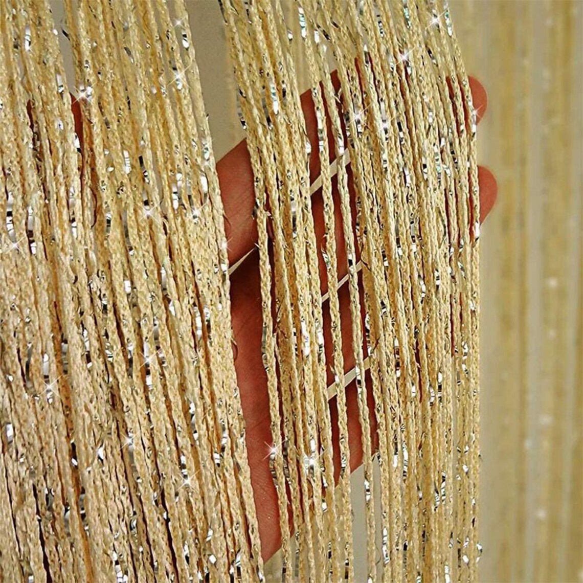 Hanging Door String Curtain Home Decor Sequin Curtain Closet Etsy