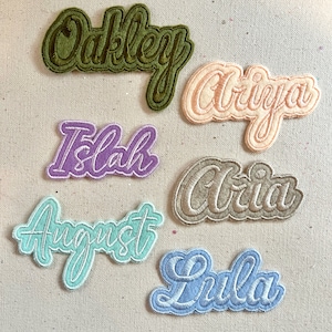 Patch prénom, patch prénom personnalisé, patch prénom en feutre, patch prénom à repasser