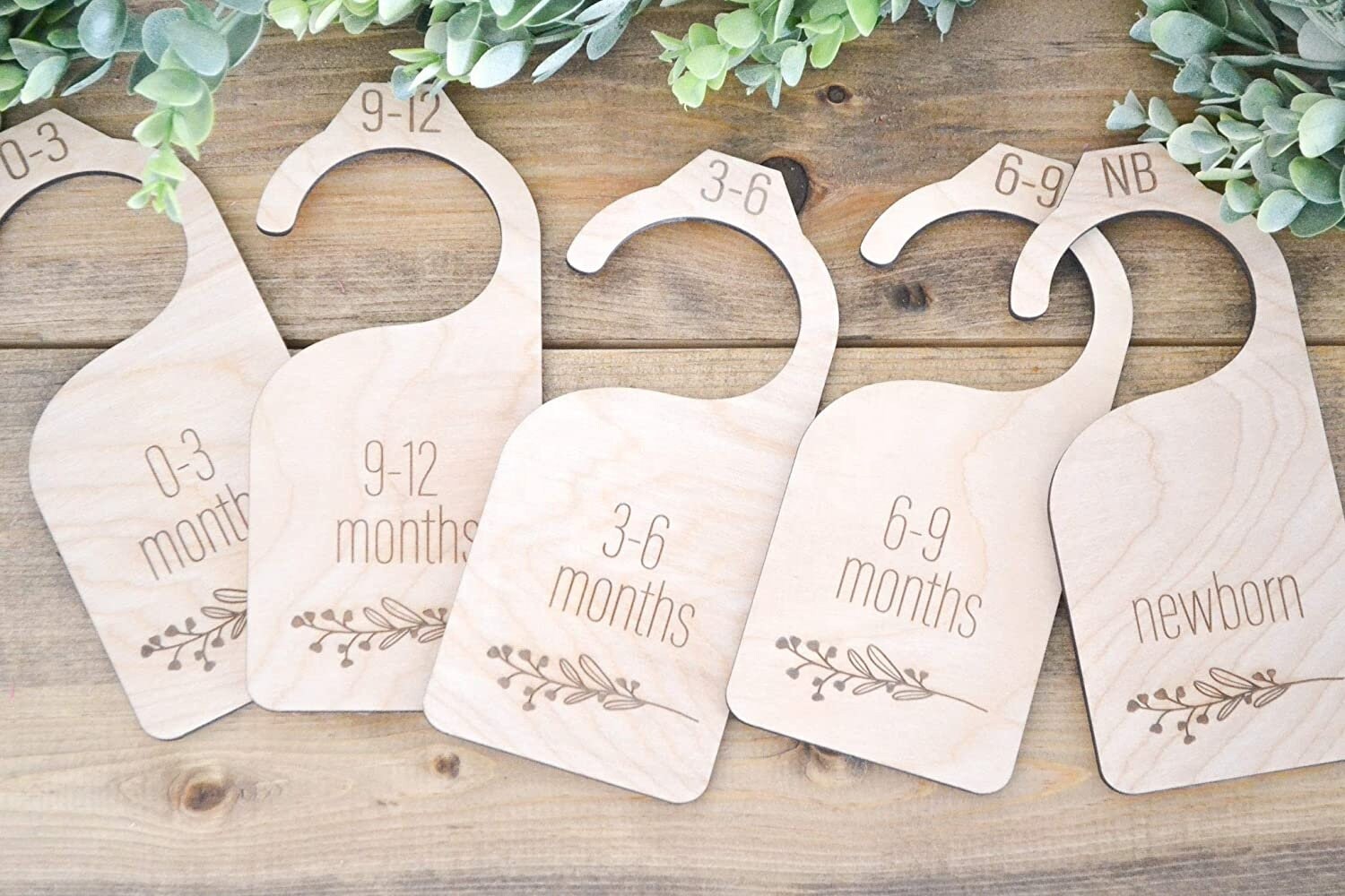 Baby Wooden Wardrobe Dividers Newborn Baby Toddler Clothes Etsy