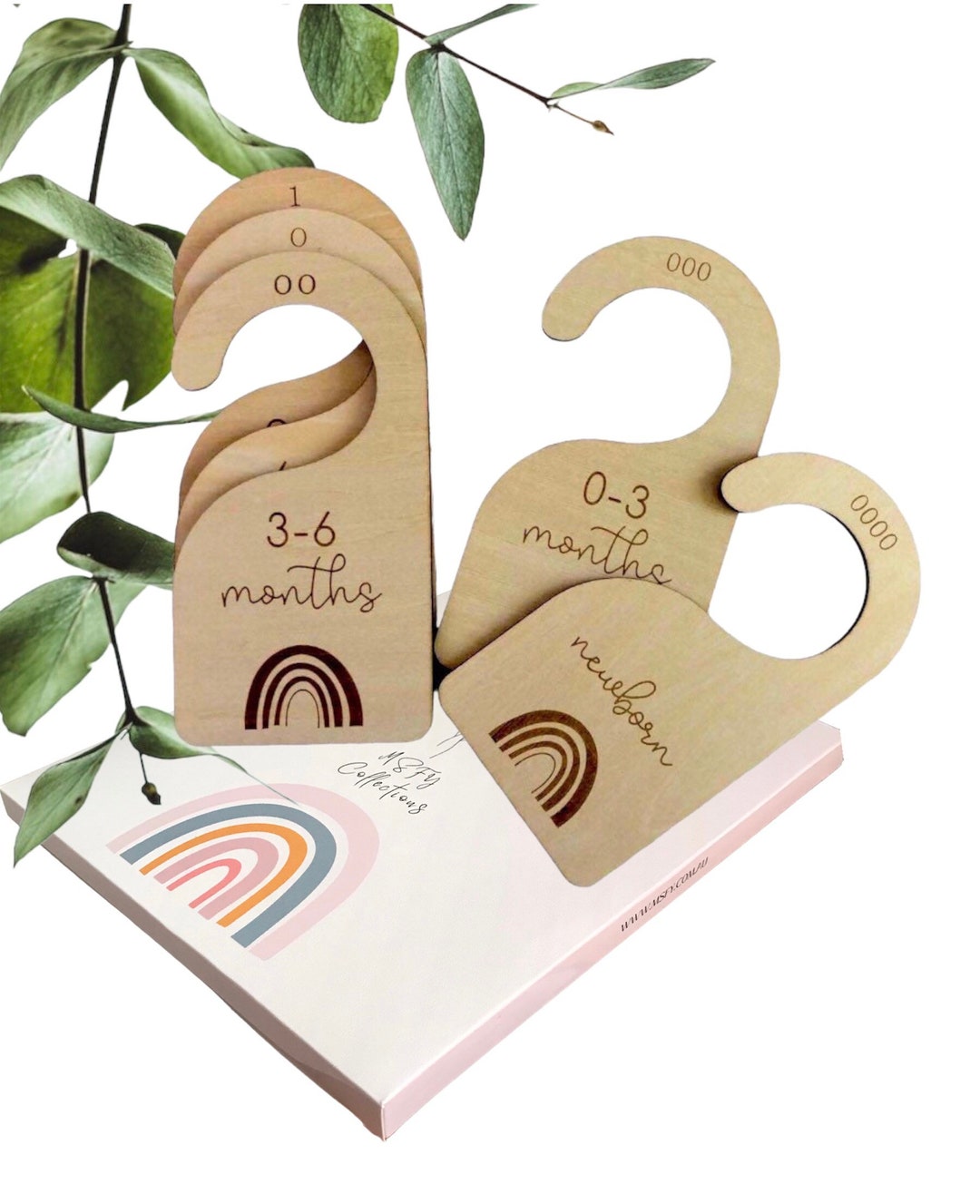 Baby Wooden Wardrobe Dividers Newborn Baby Toddler Clothes Dividers