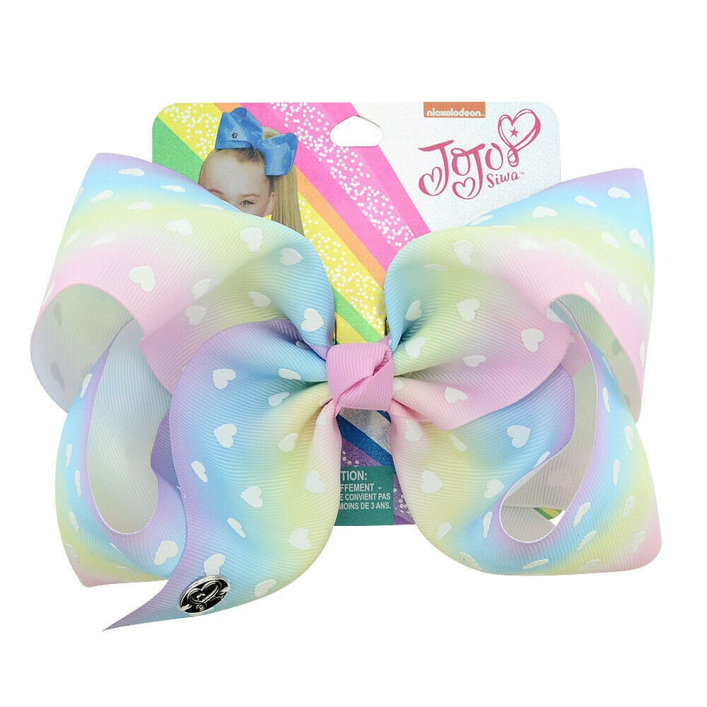 8 Inches Jojo Siwa Bows Girls Hair Clips Kids Hair Bows Hair Accessories Bowknot School Dance Hair Accessories Girls Hair Bow Etsy Canada