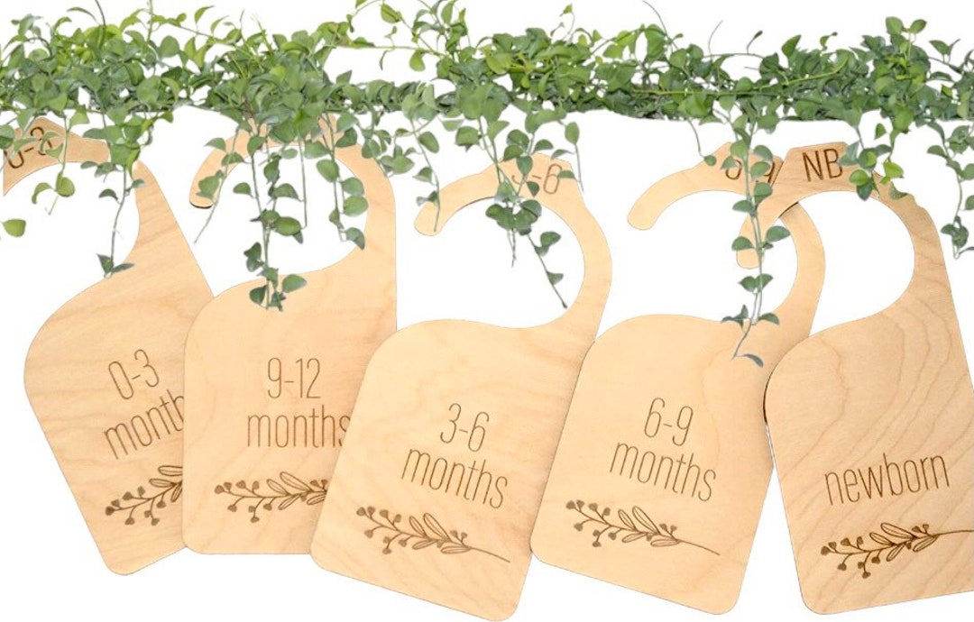 Baby Wooden Wardrobe Dividers Newborn Baby Toddler Clothes Etsy