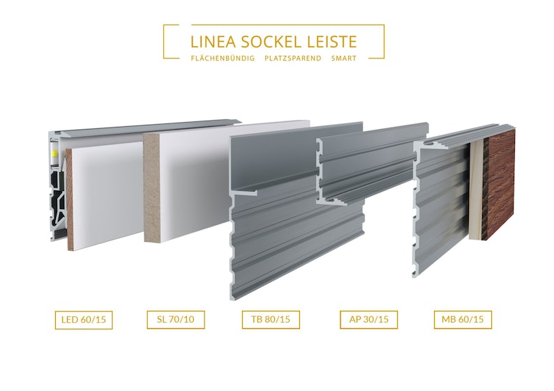 Flush skirting boards from LINEA Sample set image 2