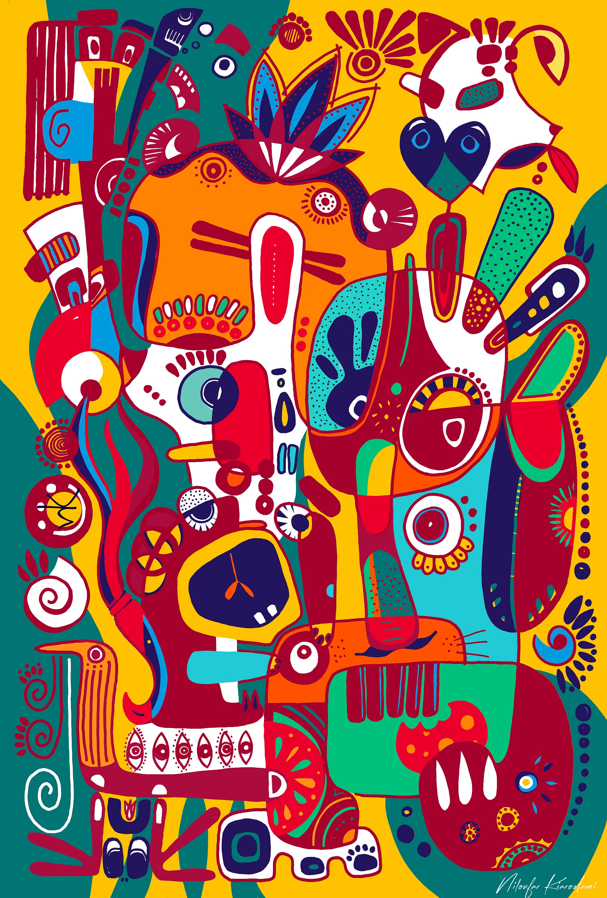 Colorful wall art poster Kids' Room poster Colorful Etsy