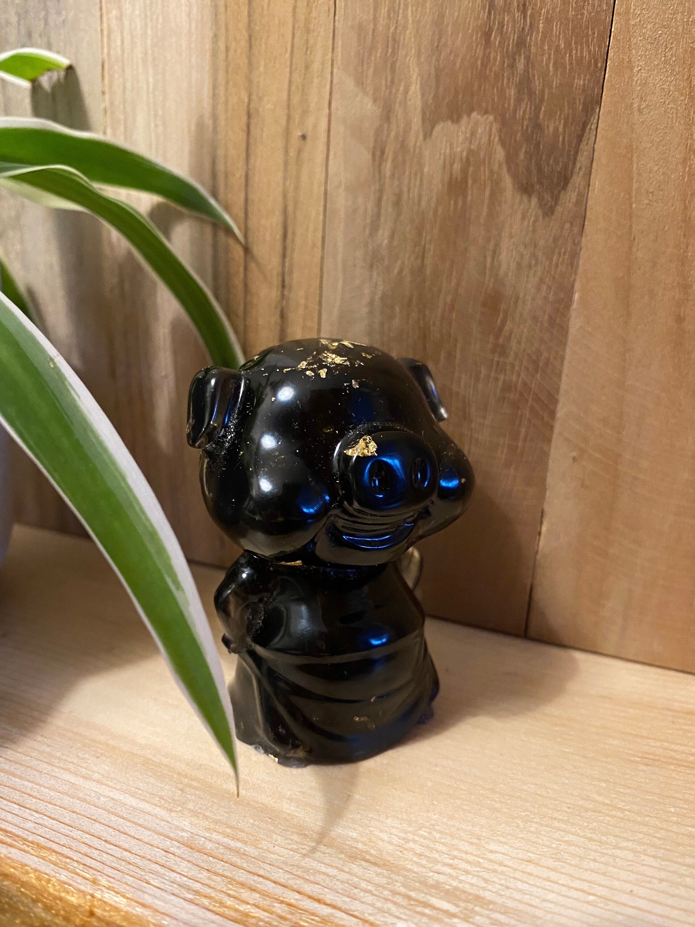 Figurine Cochon en Résine Epoxy