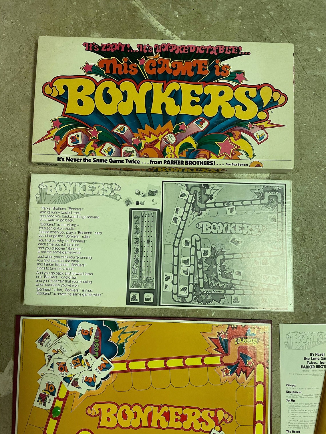 1978 Vintage bonkers board game Etsy