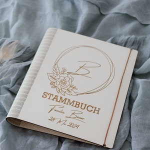 Familienstammbuch |Stammbuch | Stammbaum | Stammbuch der Familie aus Holz in A4-A5 | Holzbuch