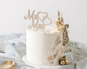 Wedding cake topper | Personalized cake topper | Wooden cake topper | Wedding cake topper with name | Cake topper |