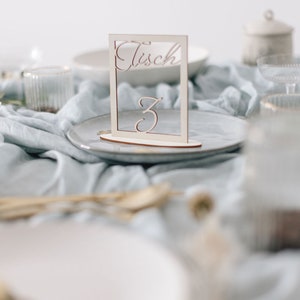 Table number square | Table numbers | Wedding table number | Decoration | Wood |