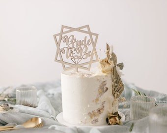 Bride to Be | Caketopper zur Hochzeit | Cake Topper personalisiert | Cake Topper aus Holz | Cake Topper | Tortenaufstecker |