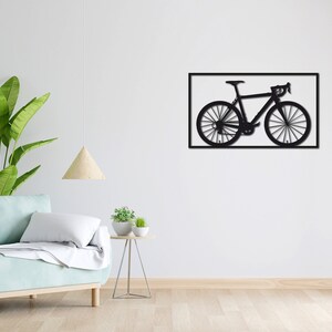 Wall tattoo | Lineart | Love | 3D lettering | Minimalist lineart mural | Modern minimalist design | Racing bike | Bicycle