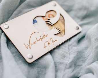 Coffret cadeau personnalisé en bois – création originale – fait main pour anniversaires, communions, confirmations
