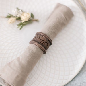 Napkin ring with bunch | Napkin rings with engraving | personalized napkin rings | wedding |