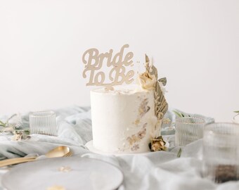 Bride to Be | Caketopper zur Hochzeit | Cake Topper personalisiert | Cake Topper aus Holz | Cake Topper | Tortenaufstecker |