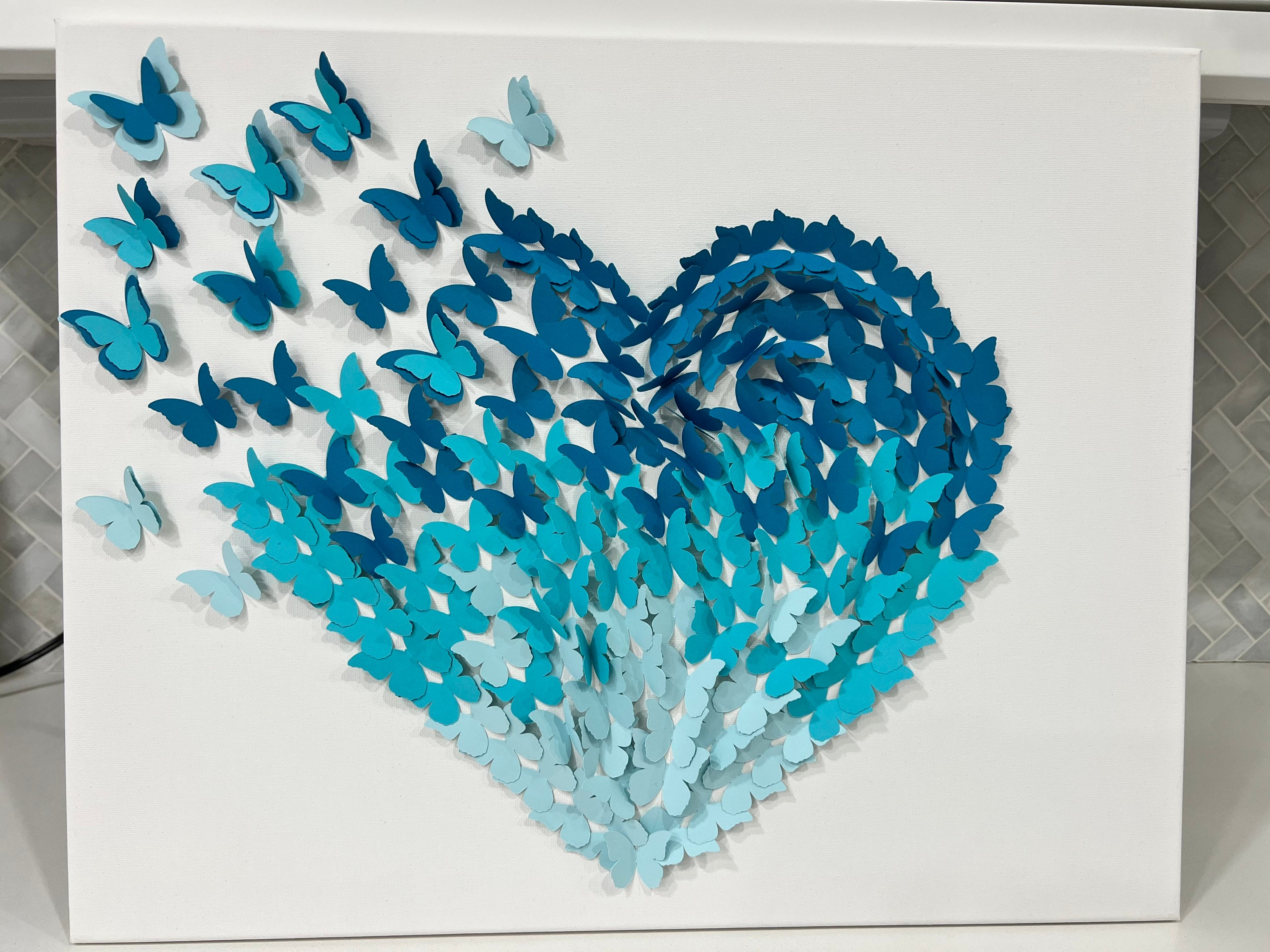 Fly Away Butterfly Heart Butterfly Heart Wall Art Art Etsy