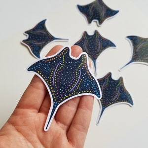 Stingray sticker, sting ray art