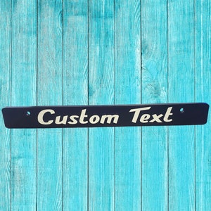 CUSTOM License plate frame/Delete for Standard US plates.