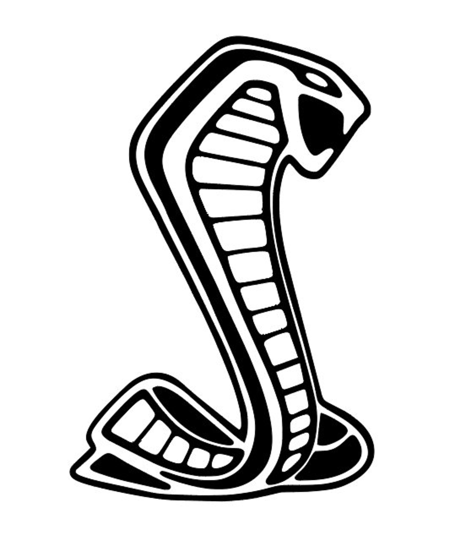 Shelby Cobra Snake Logo Iron on HTV Decal Heat Transfer Vinyl | Etsy