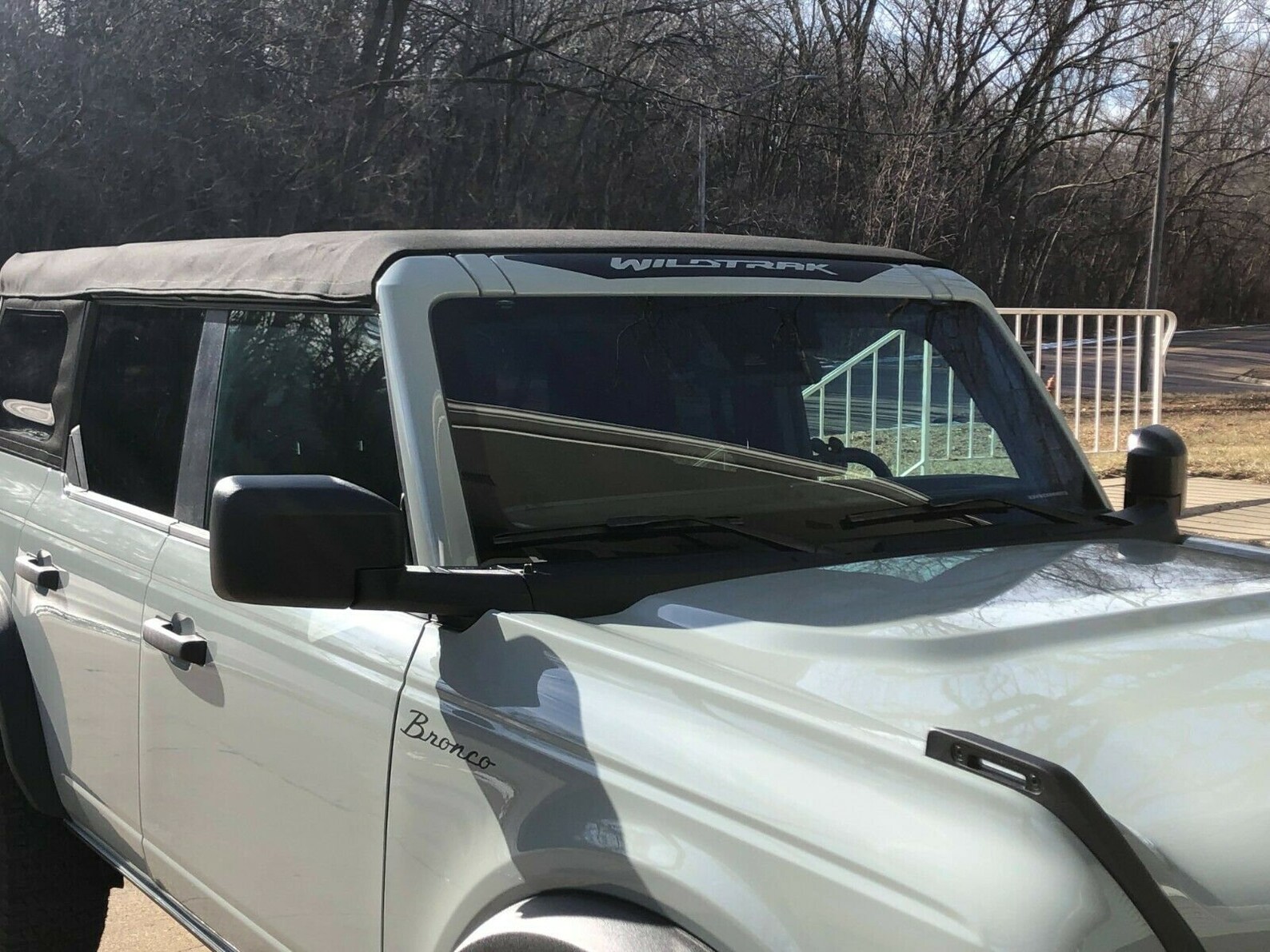 Bronco Wildtrak Vinyl Decal Above Windshield Banner Decal Logo Etsy