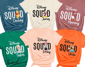 Disneyworld Shirts, Disney Family Matching Shirts, Disneyland TShirt, Disney Vacation Tees, Custom All Characters