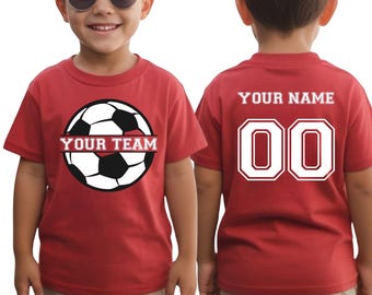 Personalized Soccer Shirt, Custom Team Name Jersey Style TShirt, Sports Outfit