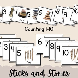 Sticks and Stones Counting 1-10