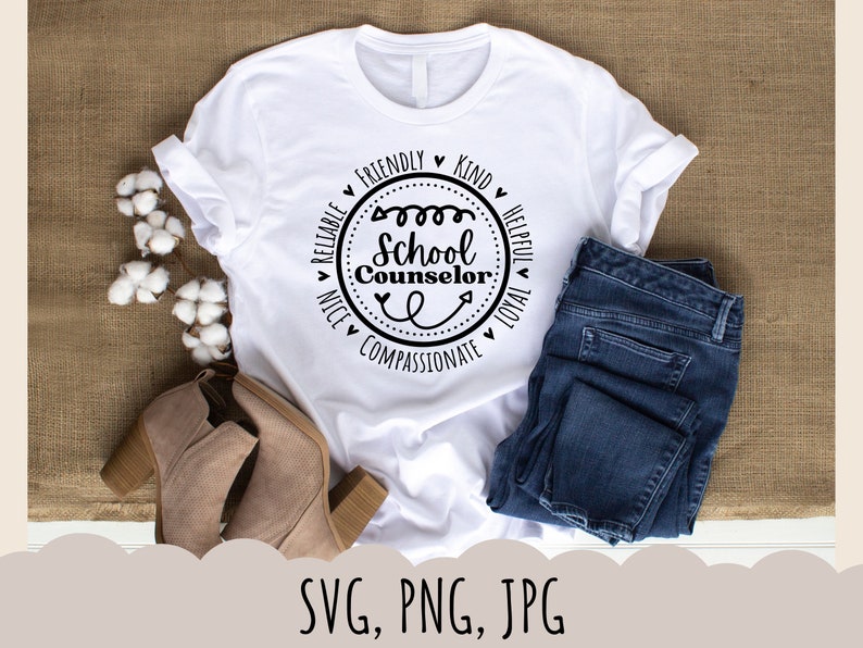 School Counselor SVG PNG & JPEG - Etsy