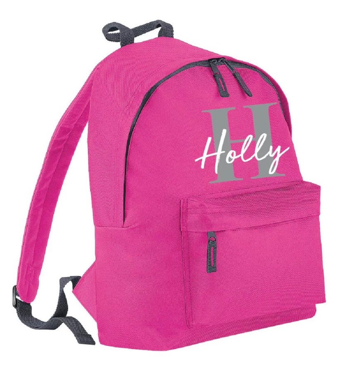 Personalised Kids School Bag Name Letter Etsy