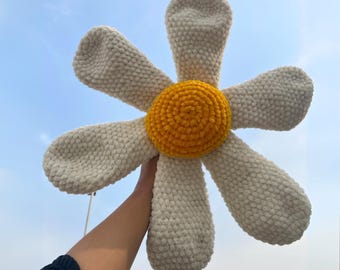 Big Daisy Flower Crochet Pattern PDF, Easy & Beginner-Friendly!