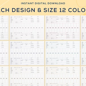 May include: A set of 12 printable football schedule templates in various colors. Each template features a grid with spaces for team names, dates, times, and scores. The templates are designed for use with a dry-erase marker.